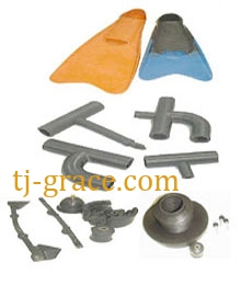 Molded rubber parts